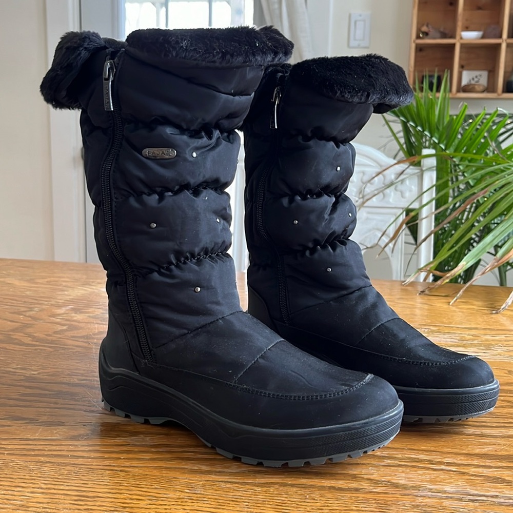 Black Pajar Waterproof Winter Boots